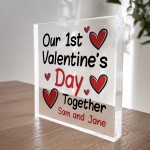 1st Valentines Day Together Gift Personalised Valentines Gifts