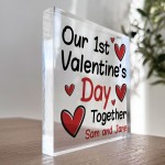 1st Valentines Day Together Gift Personalised Valentines Gifts