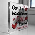 1st Valentines Day Together Gift Personalised Valentines Gifts