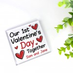1st Valentines Day Together Gift Personalised Valentines Gifts