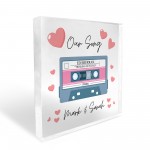 Valentines Gifts For Him Her PERSONALISED Our Song Plaque