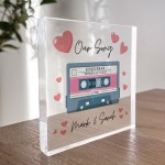 Valentines Gifts For Him Her PERSONALISED Our Song Plaque