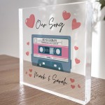 Valentines Gifts For Him Her PERSONALISED Our Song Plaque