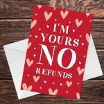 Anniversary Valentines Card Funny Card Wife Husband Boyfriend