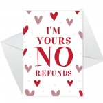 Funny Anniversary Valentines Day Joke Card For Boyfriend