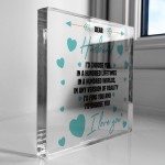 Gift for Husband Block Birthday Gift For Him Boyfriend Gifts