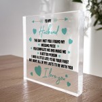 Gift for Husband Acrylic Block Birthday Gifts For Him Valentines