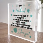Gift for Husband Acrylic Block Birthday Gifts For Him Valentines