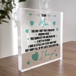 Gift For Husband Boyfriend Acrylic Block Birthday Gift For Him