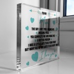 Gift For Husband Boyfriend Acrylic Block Birthday Gift For Him