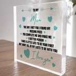 Gift For Husband Boyfriend Acrylic Block Birthday Gift For Him