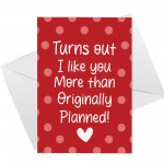 Anniversary Card For Husband Wife Boyfriend Girlfriend Funny