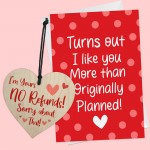 Funny Valentines Card Heart Anniversary Card For Boyfriend