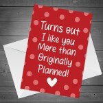 Funny Valentines Card Heart Anniversary Card For Boyfriend