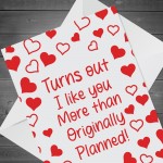 Funny Anniversary Card For Husband Wife Boyfriend 1st 10th 20th