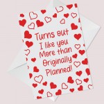 Funny Anniversary Card For Husband Wife Boyfriend 1st 10th 20th