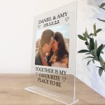 Personalised Anniversary Photo Plaque Gift For Boyfriend Her