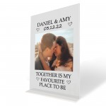 Personalised Anniversary Photo Plaque Gift For Boyfriend Her