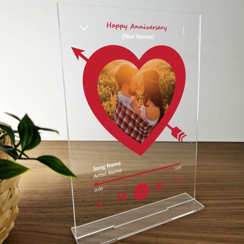 Anniversary Song Plaque Gift Personalised Photo Plaque