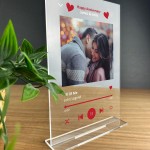 Personalised Anniversary Song Plaque Gift For Him or Her