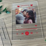 Personalised Anniversary Song Plaque Gift For Him or Her