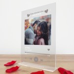 Personalised Anniversary Song Plaque Gift For Him or Her