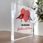 Gifts For Couple PERSONALISED Block Valentines Anniversary Gift