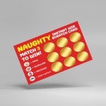 Funny Valentines Anniversary Gift for Him Naughty Scratch Card