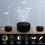 To My Wife Gift for Her Love You LED Light Birthday Valentines