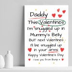 Daddy To Be Gifts For Valentines Day Gift From Bump Print