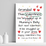 Grandad To Be Gifts For Valentines Day Gift From Bump Print