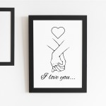 Gift For Husband Wife Boyfriend Girlfriend Love You Framed Print