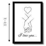 Gift For Husband Wife Boyfriend Girlfriend Love You Framed Print