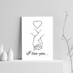 Gift For Husband Wife Boyfriend Girlfriend I Love You Print