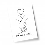 Gift For Husband Wife Boyfriend Girlfriend I Love You Print