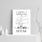 1st First Valentines Day Married Personalised Print Couple Gift