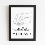 Personalised Couple Gift Mr And Mrs Gift Framed Print Wedding