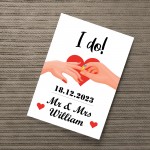 Personalised I Do Gifts Wedding Day Gift For Couple Print