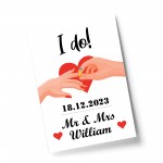 Personalised I Do Gifts Wedding Day Gift For Couple Print