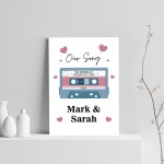 Gift For Wedding Anniversary PERSONALISED Our Song Valentines