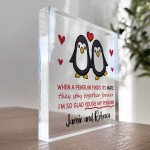 PERSONALISED Penguin Couple Gift for Her Him Valentines Day Gift