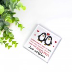 PERSONALISED Penguin Couple Gift for Her Him Valentines Day Gift