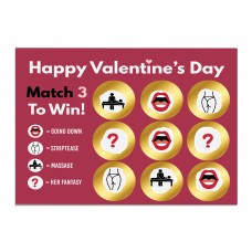 Valentines Gift Naughty Scratch Card Rude Gift for Him Boyfriend