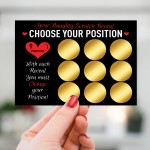 Naughty Scratch Card Gift For Couples Rude Gift For Boyfriend 