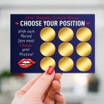 Funny Valentines Scratch Off Card Joke Rude Naughty Boyfriend