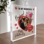 Gift For Valentines Day For Boyfriend Photo Plaque Gift For Him