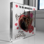 Gift For Valentines Day For Boyfriend Photo Plaque Gift For Him