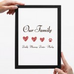 Personalised Sign For Family Home Sign Home Decor Couple Gift