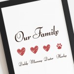 Personalised Sign For Family Home Sign Home Decor Couple Gift