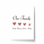 Personalised Family Sign Home Sign Home Decor Gift For Couple